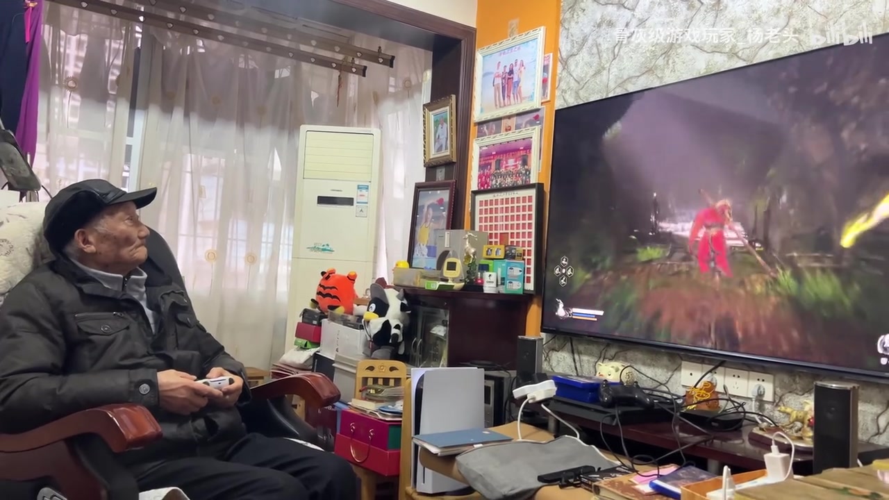 mksports体育90岁杨老头首战《黑神话：悟空》白衣秀士：几招就被打败！